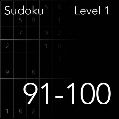 Sudoku level 91-100