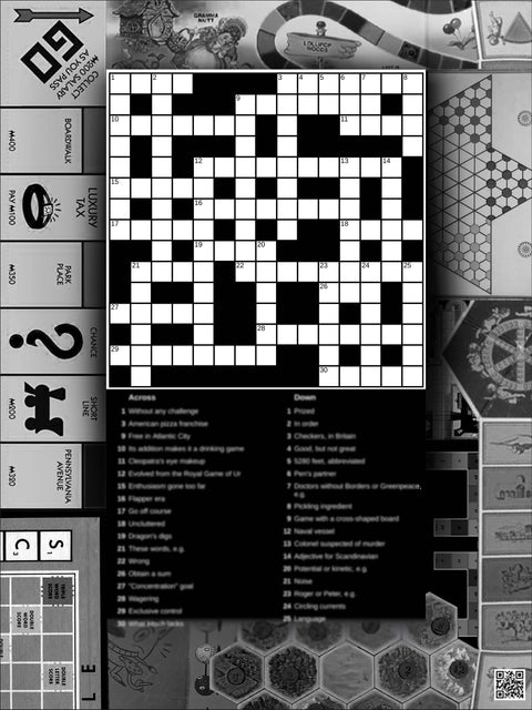 Board Games Crossword