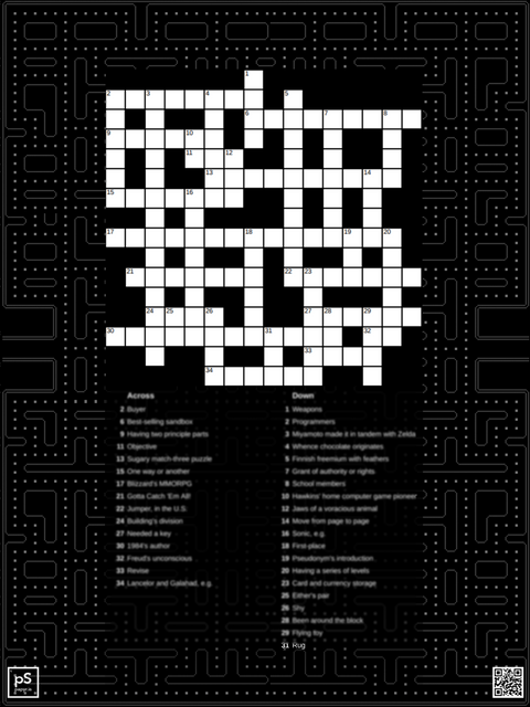 Video Games Crossword