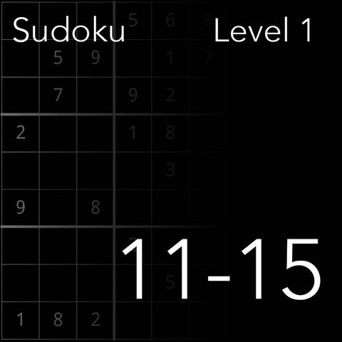 Sudoku level 11-15