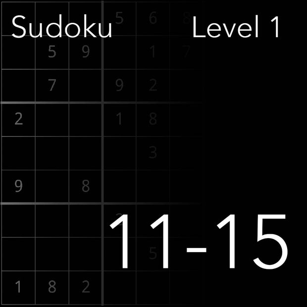 Sudoku level 11-15