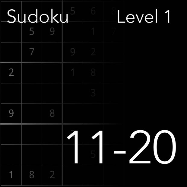 Sudoku level 11-20