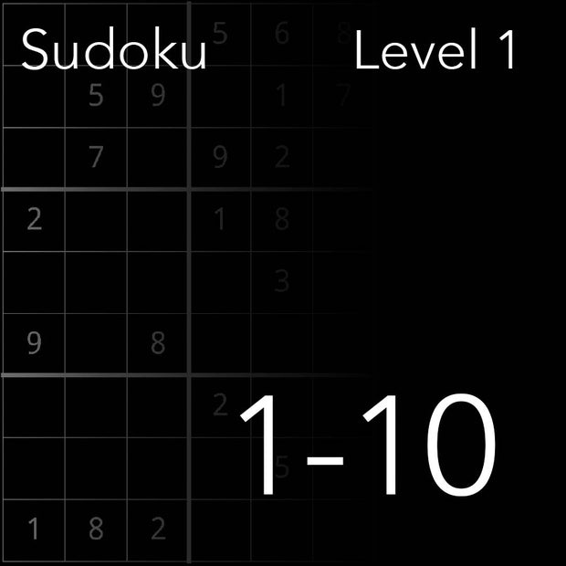 Sudoku level 1-10