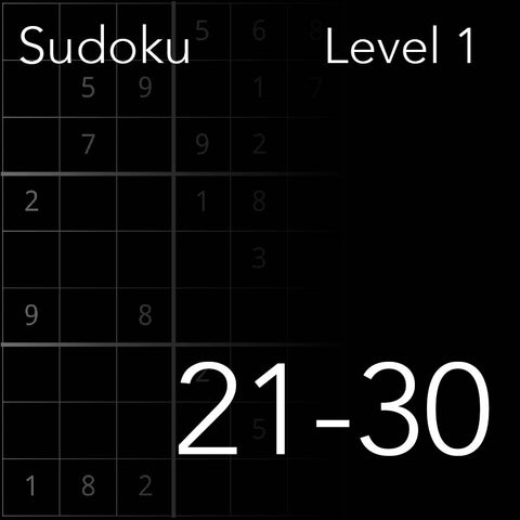 Sudoku level 21-30