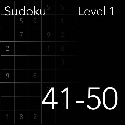 Sudoku level 41-50