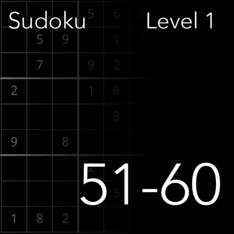 Sudoku level 51-60