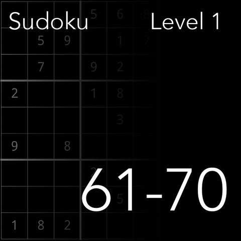 Sudoku level 61-70